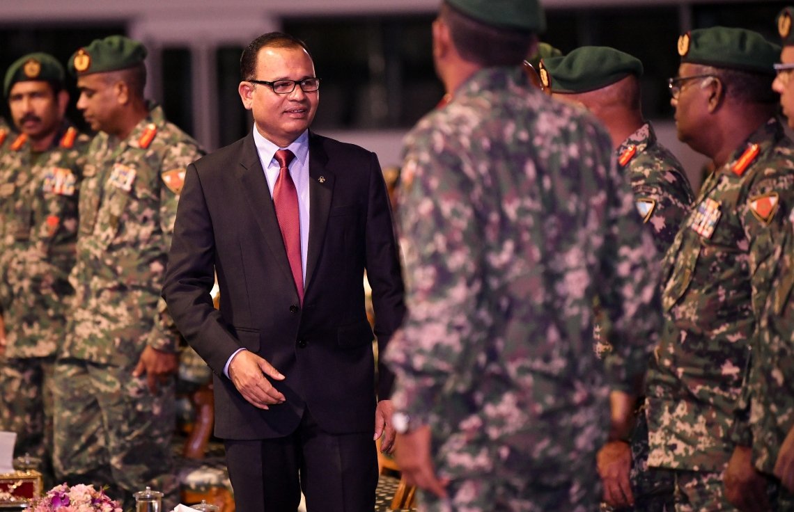 ކުރީގެ ޑިފެންސް މިނިސްޓަރު އާދަމް ޝަރީފް. ފޮޓޯ: މިހާރު