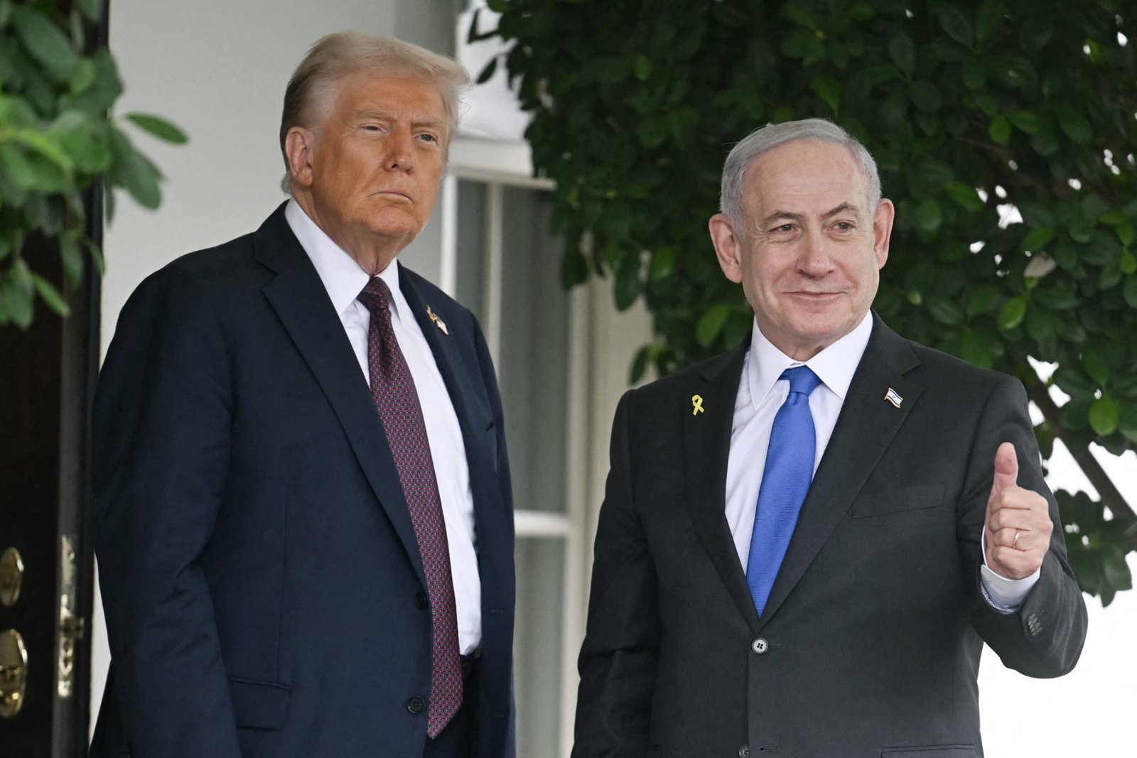 Donald Trump meets Israeli PM Benjamin Netanyahu